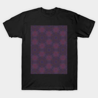 Deep Dark Purple Circular Pattern - WelshDesignsTP003 T-Shirt